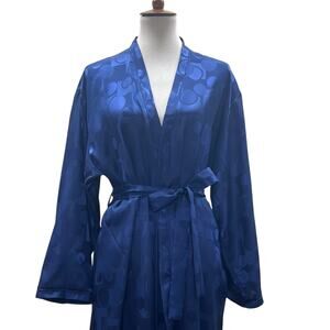 Oscar de la Renta Midnight Blue Robe